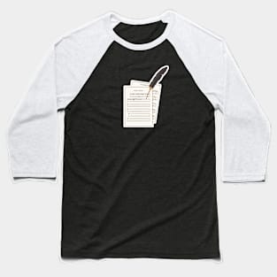 Poets and Musicians Baseball T-Shirt